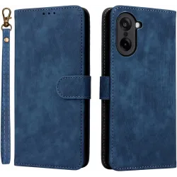 Coque portefeuille Phonesta Vintage Skin pour OnePlus Nord CE5 - Bleu