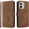 Coque portefeuille Phonesta Vintage Skin pour Oppo A6 Pro - Marron