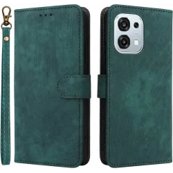 Coque portefeuille Phonesta Vintage Skin pour Oppo A6 Pro - Vert