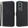 Coque portefeuille Phonesta Vintage Skin pour Oppo A5/A5m - Noir