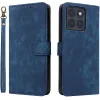 Coque portefeuille Phonesta Vintage Skin pour Motorola Edge 70 - Bleu