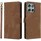 Coque portefeuille Phonesta Vintage Skin pour Motorola Moto G56 - Marron