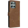 Coque portefeuille Phonesta Vintage Skin pour Motorola Moto G56 - Marron 7