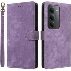 Coque portefeuille Phonesta Vintage Skin pour Xiaomi Redmi 15 - Violet