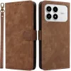 Coque portefeuille Phonesta Vintage Skin pour Xiaomi Poco F8 Pro - Marron