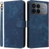 Coque portefeuille Phonesta Vintage Skin pour Xiaomi Poco F8 Ultra - Bleu
