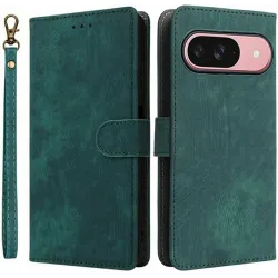 Coque portefeuille Phonesta Vintage Skin pour Google Pixel 10 / 10 Pro - Vert