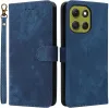 Coque portefeuille Phonesta Vintage Skin pour Motorola Moto G86 Power - Bleu