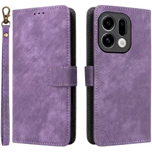 Coque portefeuille Phonesta Vintage Skin pour Oppo Find X9 - Violet