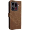 Coque portefeuille Phonesta Vintage Skin pour Oppo Find X9 Pro - Marron 7