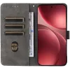 Coque portefeuille Phonesta Vintage Skin pour Oppo Find X9 Pro - Noir 1