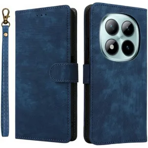 Coque portefeuille Phonesta Vintage Skin pour Xiaomi Redmi Note 15 Pro 4G - Bleu