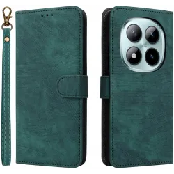 Coque portefeuille Phonesta Vintage Skin pour Xiaomi Redmi Note 15 Pro 5G - Vert