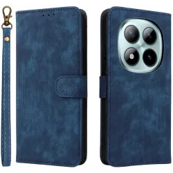 Coque portefeuille Phonesta Vintage Skin pour Xiaomi Redmi Note 15 Pro Plus / Xiaomi Poco M8 Pro - Bleu