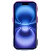 Coque arrière en silicone Phonesta Wavy Gradient pour Apple iPhone 16 - Violet 3