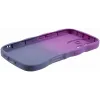 Coque arrière en silicone Phonesta Wavy Gradient pour Apple iPhone 16 - Violet 4
