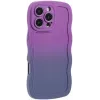 Coque arrière en silicone Phonesta Wavy Gradient pour Apple iPhone 16 Pro - Violet 2