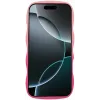 Coque arrière en silicone Phonesta Wavy Gradient pour Apple iPhone 16 Pro - Rose 3