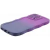 Coque arrière en silicone Phonesta Wavy Gradient pour Apple iPhone 16 Pro Max - Violet 5