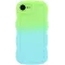 Coque arrière en silicone Phonesta Wavy Gradient pour Apple iPhone 17e/16e - Vert/Bleu