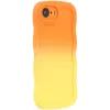Coque arrière en silicone Phonesta Wavy Gradient pour Apple iPhone 17e/16e - Orange/Jaune 2