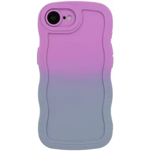 Coque arrière en silicone Phonesta Wavy Gradient pour Apple iPhone 17e/16e - Violet