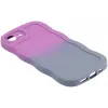 Coque arrière en silicone Phonesta Wavy Gradient pour Apple iPhone 17e/16e - Violet 5