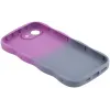 Coque arrière en silicone Phonesta Wavy Gradient pour Apple iPhone 17e/16e - Violet 6