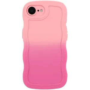 Coque arrière en silicone Phonesta Wavy Gradient pour Apple iPhone 17e/16e - Rose