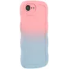 Coque arrière en silicone Phonesta Wavy Gradient pour Apple iPhone 17e/16e - Rose/Bleu 2