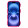 Coque arrière en silicone Phonesta Wavy pour Apple iPhone 16 - Hot Pink 3