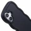 Coque arrière en silicone Phonesta Wavy pour Apple iPhone 16 - Noir 6