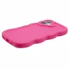 Coque arrière en silicone Phonesta Wavy pour Apple iPhone 16 Plus - Hot Pink 5
