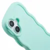 Coque arrière en silicone Phonesta Wavy pour Apple iPhone 16 Plus - Vert menthe 6