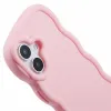 Coque arrière en silicone Phonesta Wavy pour Apple iPhone 16 Plus - Rose 6