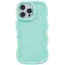 Coque arrière en silicone Phonesta Wavy pour Apple iPhone 16 Pro - Vert menthe