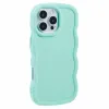 Coque arrière en silicone Phonesta Wavy pour Apple iPhone 16 Pro - Vert menthe 2