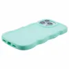 Coque arrière en silicone Phonesta Wavy pour Apple iPhone 16 Pro - Vert menthe 5