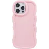 Coque arrière en silicone Phonesta Wavy pour Apple iPhone 16 Pro - Rose
