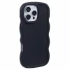 Coque arrière en silicone Phonesta Wavy pour Apple iPhone 16 Pro - Noir 2