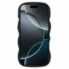 Coque arrière en silicone Phonesta Wavy pour Apple iPhone 16 Pro - Noir 3