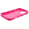 Coque arrière en silicone Phonesta Wavy pour Apple iPhone 16 Pro Max - Hot Pink 4