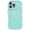 Coque arrière en silicone Phonesta Wavy pour Apple iPhone 16 Pro Max - Vert menthe