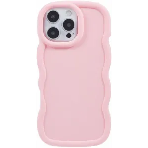 Coque arrière en silicone Phonesta Wavy pour Apple iPhone 16 Pro Max - Rose