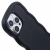 Coque arrière en silicone Phonesta Wavy pour Apple iPhone 16 Pro Max - Noir 6