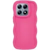 Coque arrière en silicone Phonesta Wavy pour Xiaomi 14T - Hot Pink 0