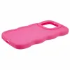 Coque arrière en silicone Phonesta Wavy pour Xiaomi 14T - Hot Pink 4