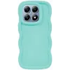 Coque arrière en silicone Phonesta Wavy pour Xiaomi 14T - Vert menthe