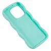 Coque arrière en silicone Phonesta Wavy pour Xiaomi 14T Pro - Vert menthe 3