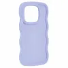 Coque arrière en silicone Phonesta Wavy pour Xiaomi 14T Pro - Violet 3